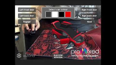 Augmented Reality Unity3D Vuforia - 3D Car Model Interior