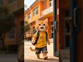 a cute cat going to school # trending