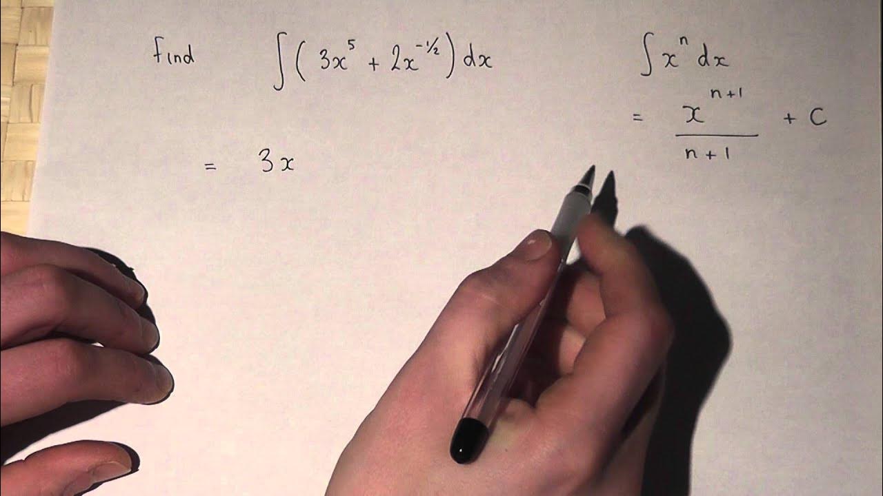 Integration : How to integrate fraction and negative powers - YouTube