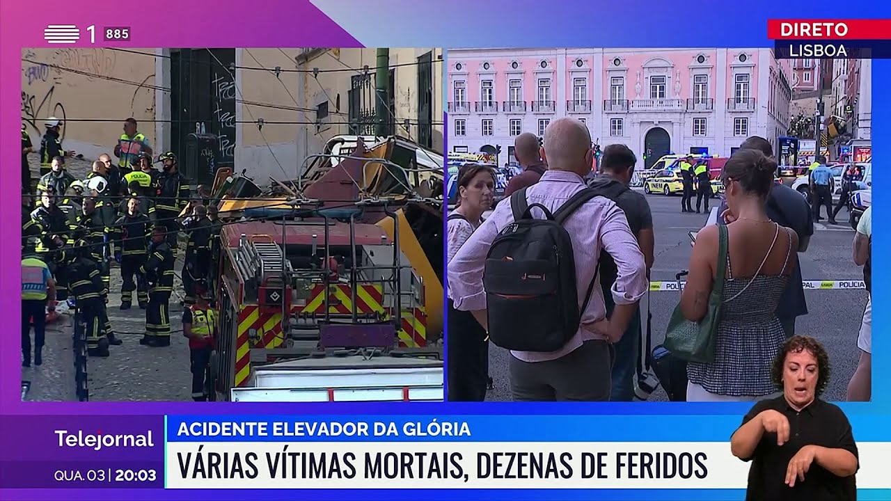 Tragédia Elevador da Glória - Telejornal | RTP 1 (03 Setembro 2025)