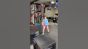 Volleyball jump training. #volleyballtraining #agilitytraining