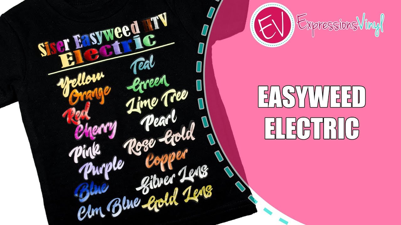 Siser Easyweed Vinyl Color Chart