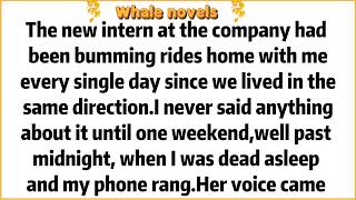 The new intern at the company had been bumming rides home with me every single day since we lived in