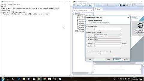 How to Make a Virtual Machine in VMware Workstation Pro 14