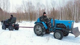 видео: Кто кого?  Битва минитракторов. картинка: Кто кого?  Битва минитракторов.