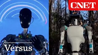 Tesla Optimus vs. Boston Dynamics Atlas (Watch the Reveals)