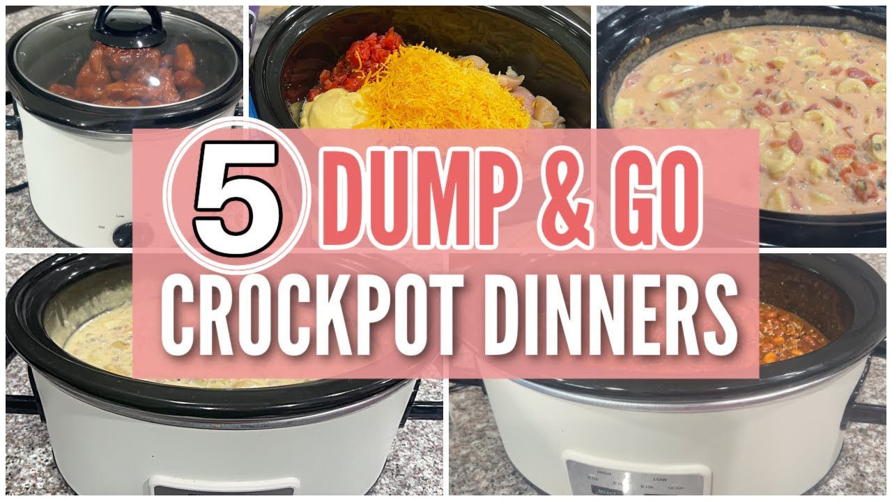 6 UNBELIEVABLE Dump & Go CROCKPOT Dinners that are SIMPLE and AMAZING! 