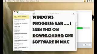 Windows ProgressBar In Mac