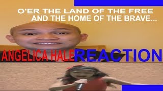 Angelica Hale| National Anthem | The Braves Game| (REACTION)