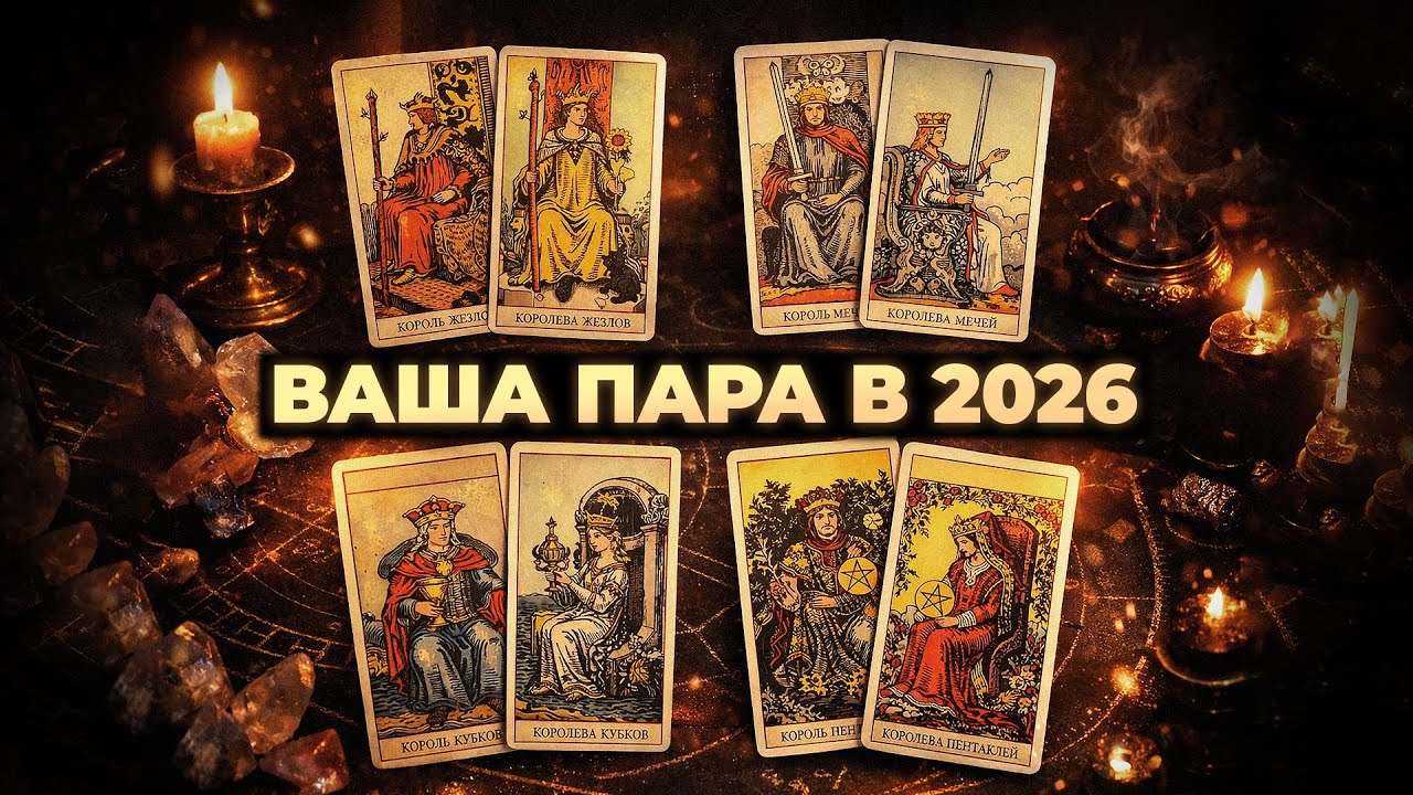 БУДУЩЕЕ ВАШЕЙ ПАРЫ В 2026 | 4 варианта | ТАРО ОНЛАЙН