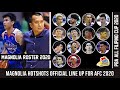 MAGNOLIA HOTSHOTS OFFICIAL ROSTER (ALL FILIPINO CUP 2020) MAGNOLIA LINE UP 2020 | NO DRAFTEE SIGNED?