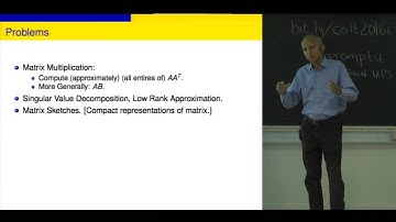 Randomized Algorithms in Linear Algebra
