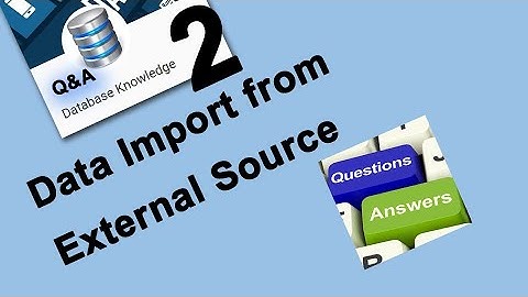External Data Import