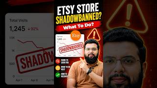Etsy Account Shadow banned #shorts #etsy