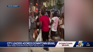 New video shows another angle of downtown Cincinnati brawl
