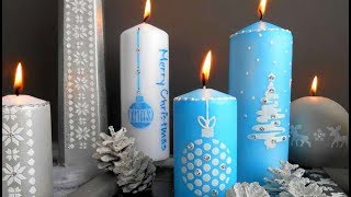 DIY - DECORATION DE NOËL : BOUGIES