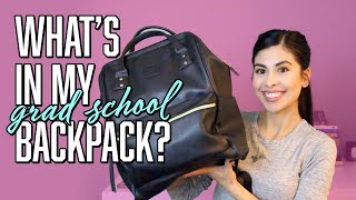 What's In My Backpack? | Grad school edition!