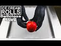 Apple Ice Cream Rolls | How To Make Apple Fried Ice Cream | ASMR Food