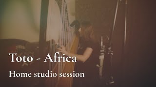 Video thumbnail of "Toto - Africa  //  Amy Turk, Harp [Home Studio Session]"