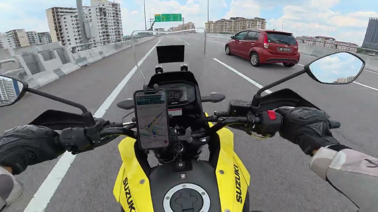 Suzuki V-Strom 250SX Ride from Sg Long through SILK & KESAS Highway