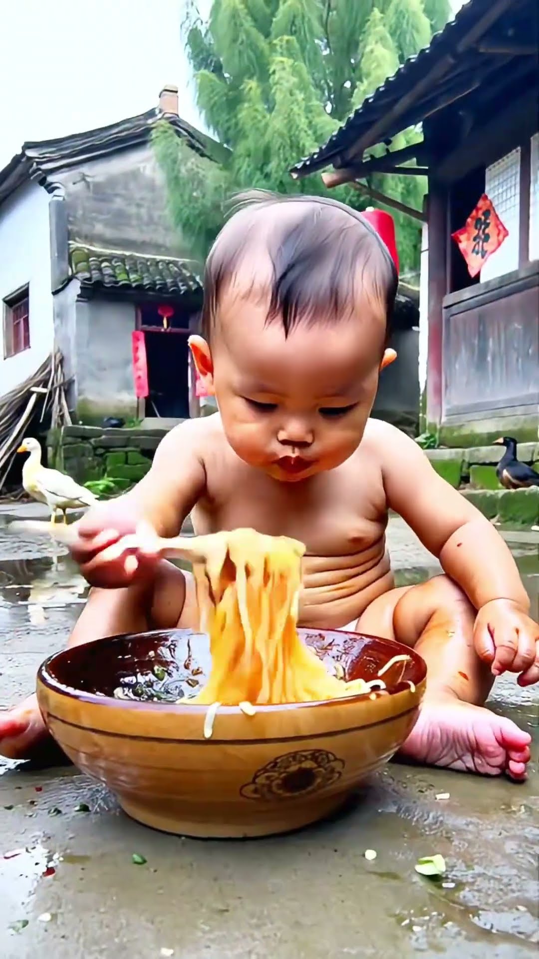 Raddy vs hungry baby