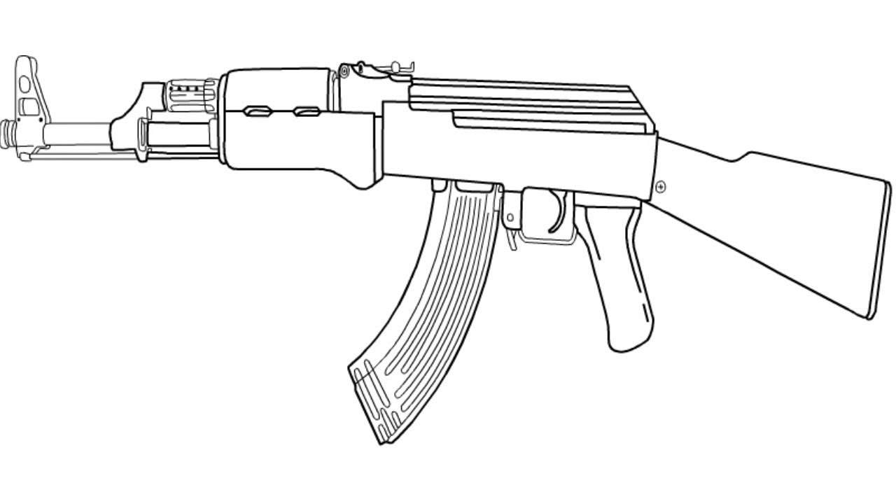 Kalashnikov Rifle Firearms Sketch Set of Kalashnikov Assault Rifle AK47  AKM AKC AKMC AK74 Firearms in Combat Stock Vector  Illustration of  assault instrument 162329102