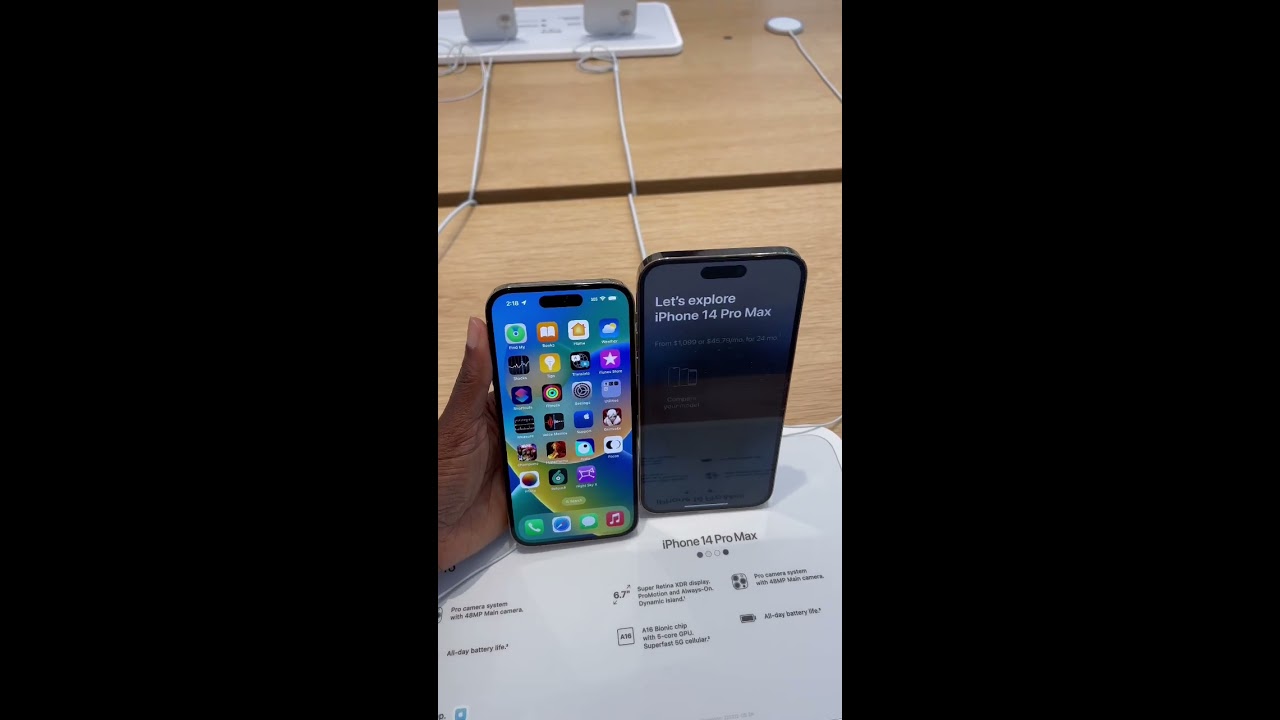 IPhone 14 Pro Vs Max Side By Height Comparison