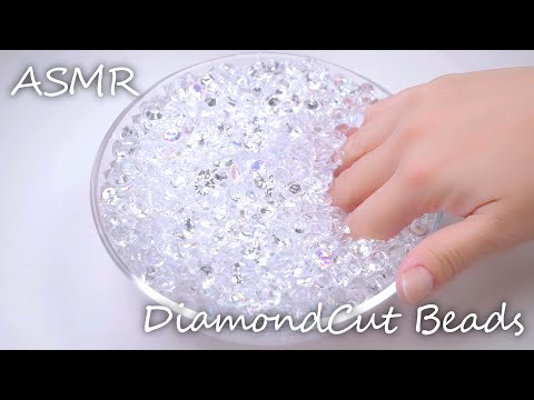?Mixing Slime with Diamond Beads ASMR ?クリアスライムとダイヤモンドビーズをまぜる?(No Talking)슬라임・史萊姆・音フェチ