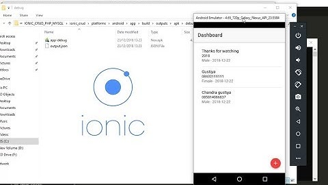 IONIC RUN WITH EMULATOR AND BUILD ANDROID APK