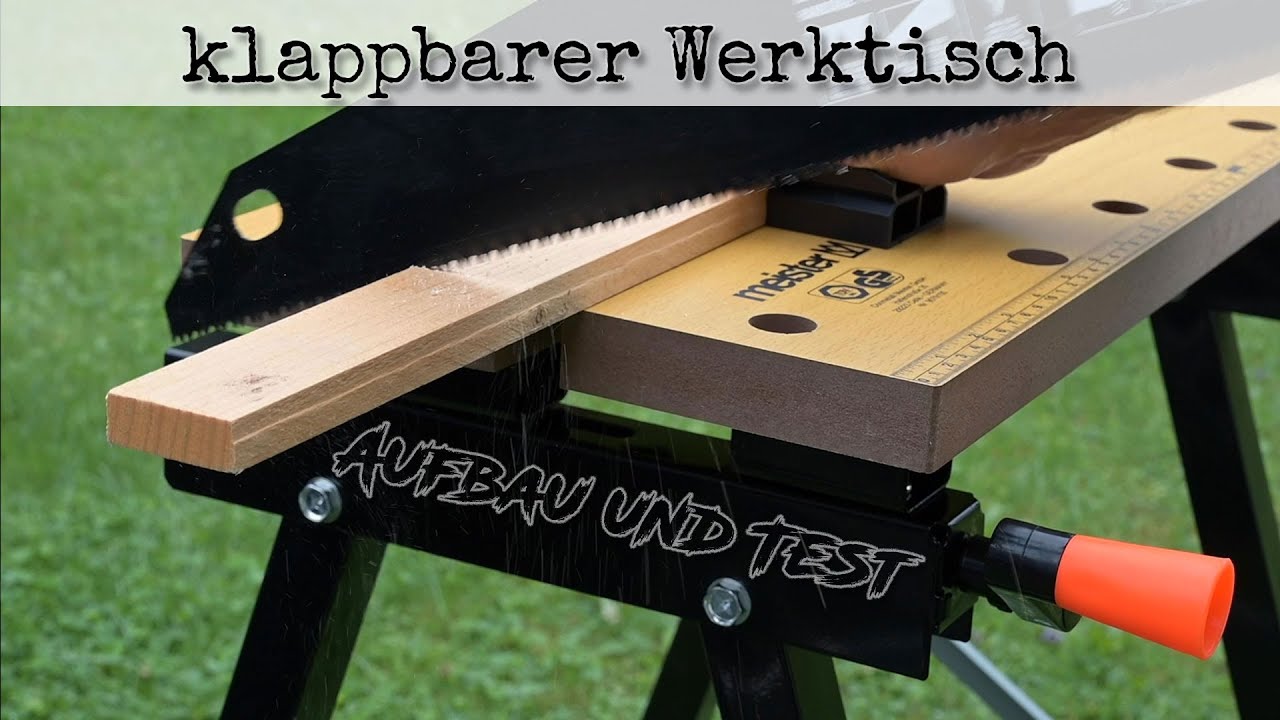 Test - - Werktisch YouTube Aufbau Klappbarer und