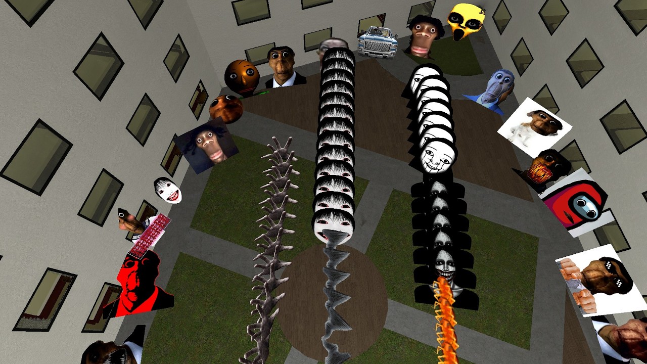 ALL BOTS CHASED ME LIMINAL HOTEL FUNNY MOMENT GAME PALY GMOD #gmod_#nextbots