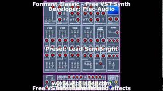 Formant Classic - Free VST synth - vstplanet.com