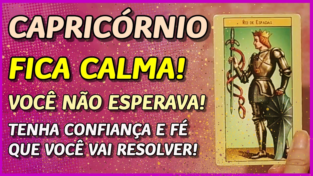 CAPRICÓRNIO ♑️ //⚡️ FICA CALMA! 💔🥺- TENHA FÉ QUE VOCÊ VAI CONSEGUIR RESOLVER ESSE PROBLEMA! 🙏⚖️