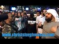 Pastor david lynn schools a confused imaam  speakers corner