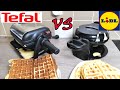 Tefal vs lidl gaufrier rotatif 180 wm756d12 1200w silvercrest sdw 1000 a1 rotating waffle maker