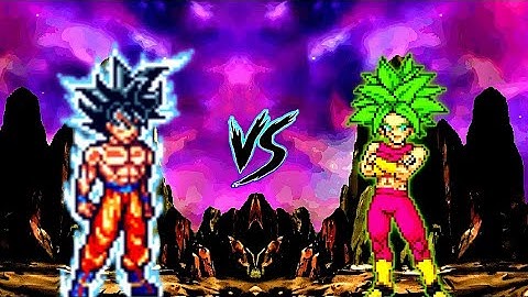 Manga Goku UI RN V4 OP VS Kefla SSL DBFZ V4 OP in Mugen