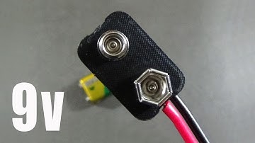 How To Make 9v Battery Connector Easy and Simple Steps