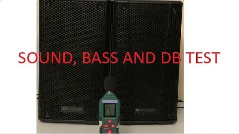 DB TECHNOLOGIES B-HYPE 8 SOUND TEST PT. 2