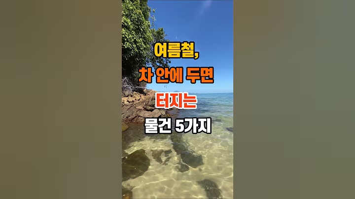 여름철, 차 안에 두면 터지는 물건 5가지 #명언 #지혜 #좋은글 #인생조언