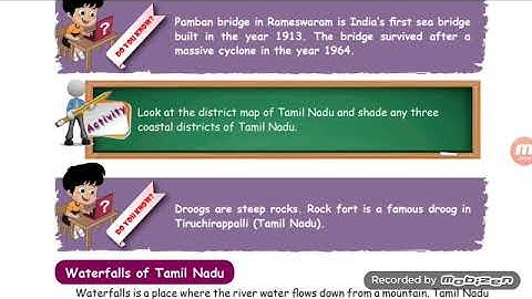 4th Social science term2 lesson 2 Physical Features of Tamilnadu part 2