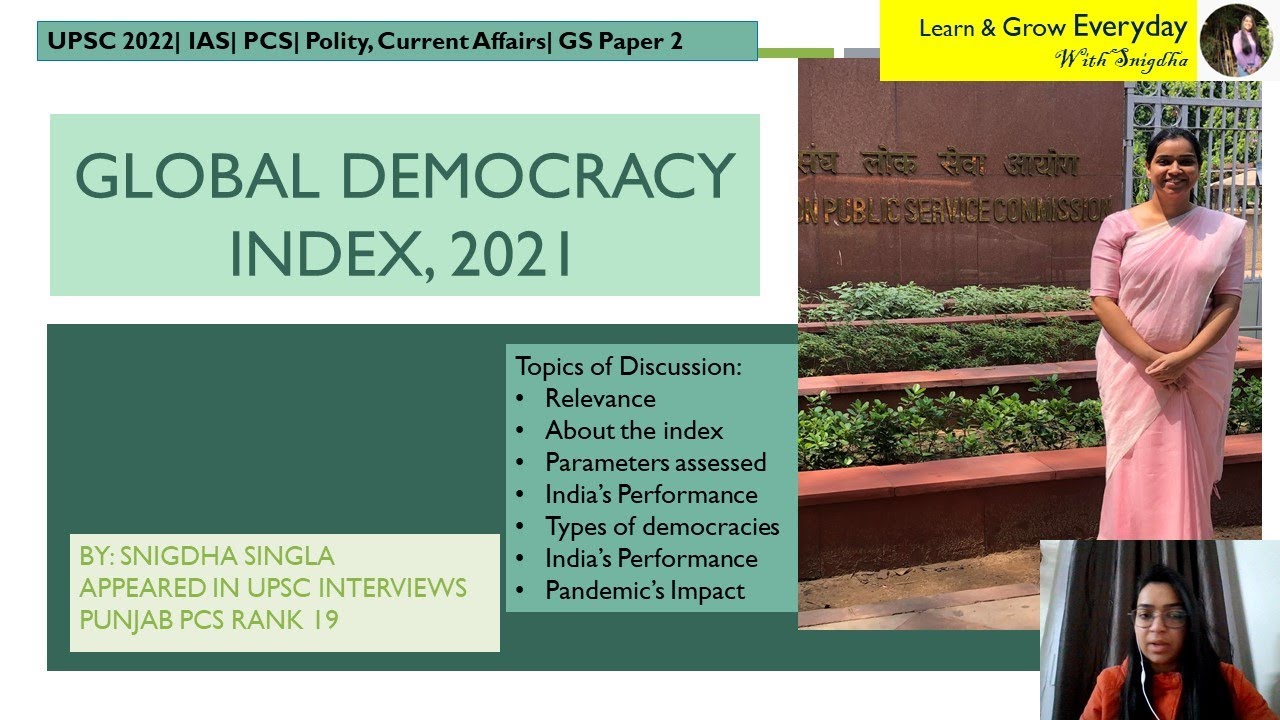Global DEMOCRACY INDEX 2021|UPSC|PCS|Prelims & mains answer writing