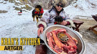 BEEF RIBS: Frying & Smoking Combined! NOMAD SPECIAL METHOD! | Khan's Kitchen