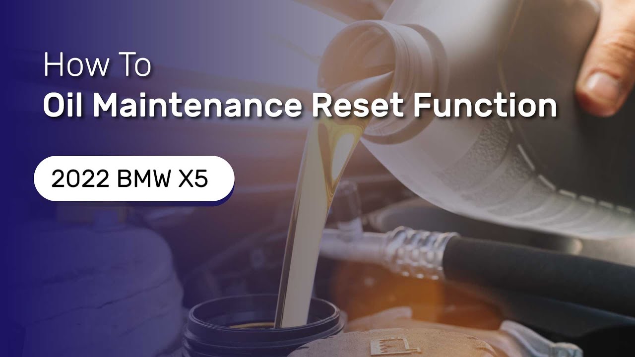How to Use Oil Reset Function on SDS | 2022 BMW X5 - YouTube