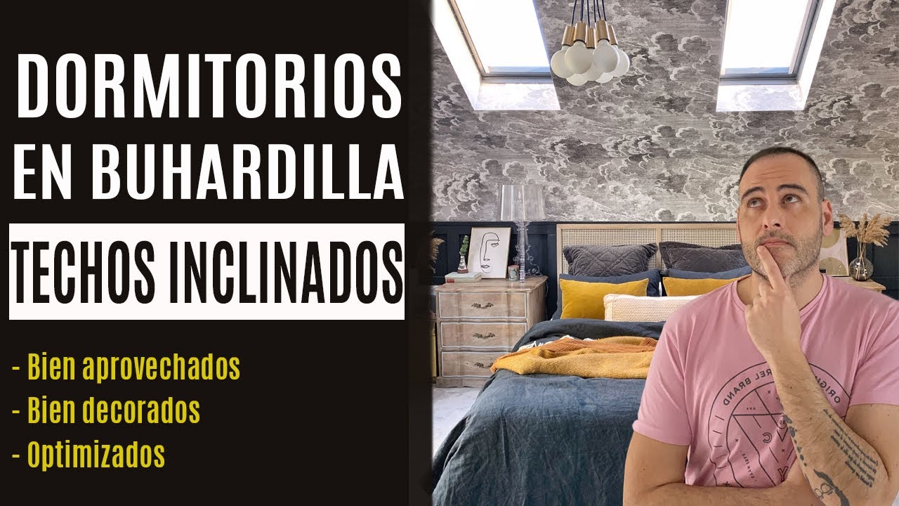 👌Tu dormitorio en buhardilla bonito y optimizado (Techos inclinados)