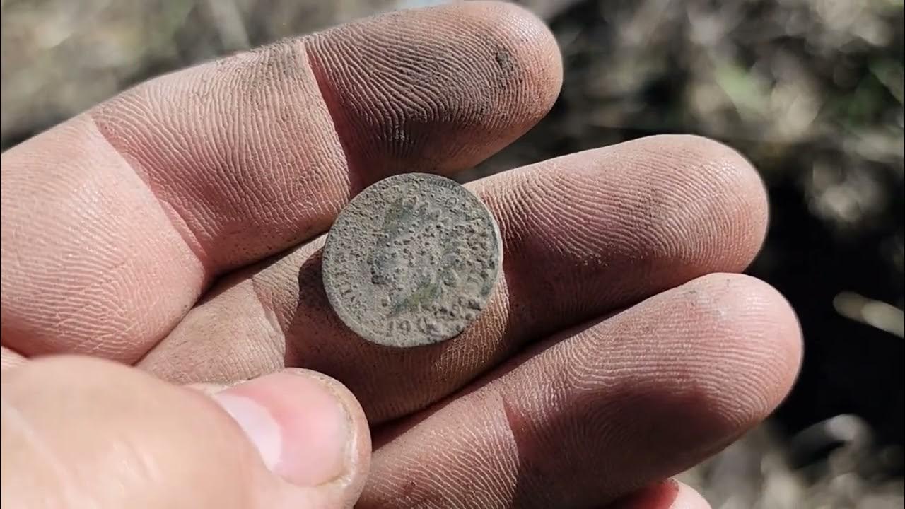 Metal Detecting Old Coins and Relics From Ghost Town Farm Fields in
