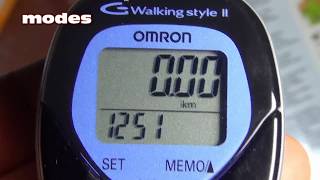 Omron Walking Style II Step Counter Pedometer full look