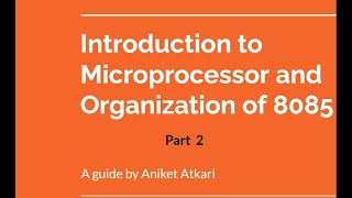 Famous Introduction to microprocessor part 2(functional block diagram of generic microprocessor) Profile