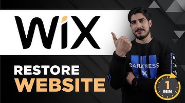How To Restore Wix Website 2025 | Wix Restore Previous Version Of Your Website