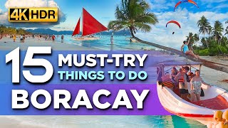 TOP 15 MUST-TRY Things To Do in BORACAY Philippines | The FULL Virtual Tour【4K HDR】