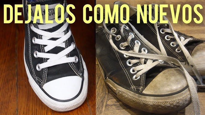 Cómo limpiar las Converse blancas  Deja tus zapatillas blancas como nuevas  con estos tres trucos caseros